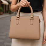 Cream Structured Handbag for Women – Elegant & Everyday (10.5″ x 8.5″)
