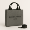 David Jones Grey Tote Bag – Bold & Functional (11" x 10")