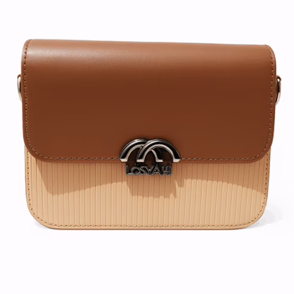 Brown & Pink Mini Sling Bag for Women – Cute & Compact by LOSYARS (9" x 6") (Copy)