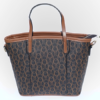 Brown Monogram Handbag for Women – Cute & Classy with Flower Charm (10" x 9") - Image 3