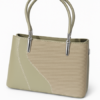 Stylish Beige & Olive Handbag for Women – Classy & Compact (10" x 7.5")