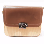 Brown & Pink Mini Sling Bag for Women – Cute & Compact by LOSYARS (9″ x 6″) (Copy)
