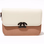 White & Pink Mini Sling Bag for Women – Cute & Compact by LOSYARS (9″ x 6″)