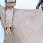Taupe Suede Handbag for Women – Minimal & Elegant (17″ x 11″)