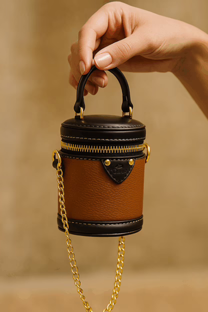 HOWLIN Mini Barrel Bag – Stylish & Unique Handheld (11" x 4") - Image 2