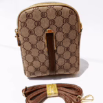 Mini Sling Pouch – Brown & Bold (7.5″ x 6″)