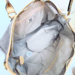Cute Grey Duffle Bag with Doodle Print – Oversized & Fun (23″ x 13.5″)