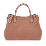 Blush Brown Suede Handbag for Women – Soft, Stylish & Spacious (17″ x 11″)