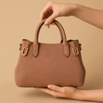 Blush Brown Suede Handbag for Women – Soft, Stylish & Spacious (17″ x 11″)