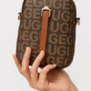 Mini Logo Print Sling Pouch – Brown & Bold (7.5" x 6") - Image 4