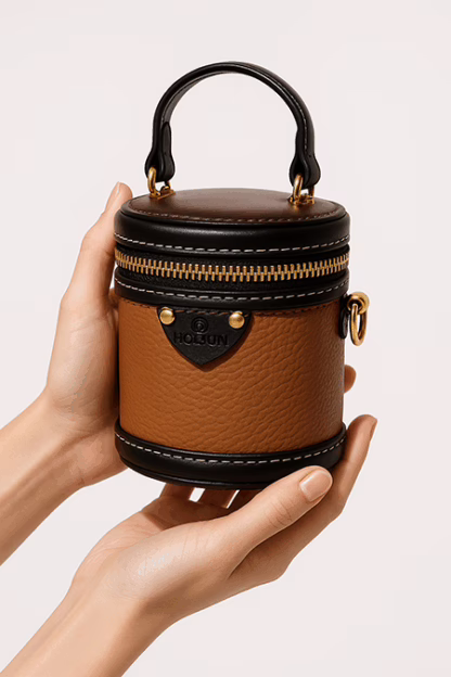 HOWLIN Mini Barrel Bag – Stylish & Unique Handheld (11" x 4") - Image 3