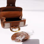 Mini Woven Top Handle Bag – Cute & Compact with Brown Trim (5.5″ x 5.5″)