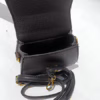 Mini Black Structured Handbag – Luxe Look, Compact Size (6" x 5") - Image 4