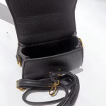 Mini Black Structured Handbag – Luxe Look, Compact Size (6″ x 5″)
