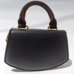 Mini Black Structured Handbag – Luxe Look, Compact Size (6″ x 5″)