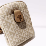 Mini Sling Pouch – Light Brown & Bold (6″ x 7.5″)